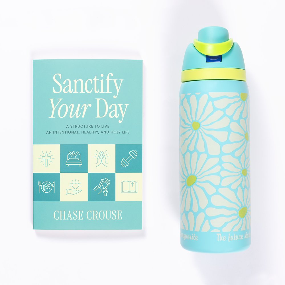 Personalized Pope St. John Paul II Water Bottle & Sanctify Your Day Book Gift Set