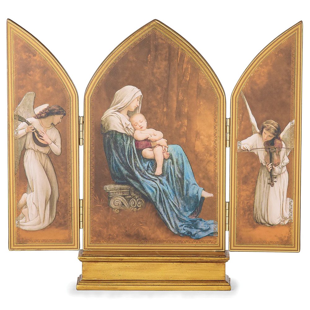 Song of the Angels Madonna & Child Triptych - 10"