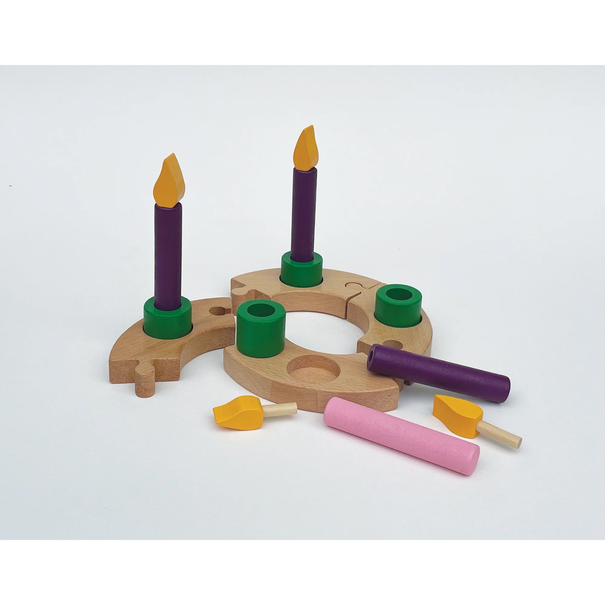 Kids Wooden Advent Wreath