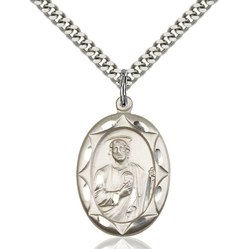 Sterling Silver St. Jude Pendant - 2508294