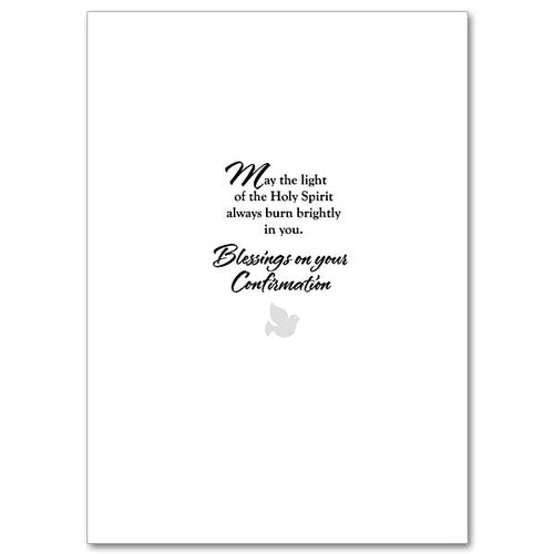 The Light of the Holy Spirit Inspire You Confirmation Card