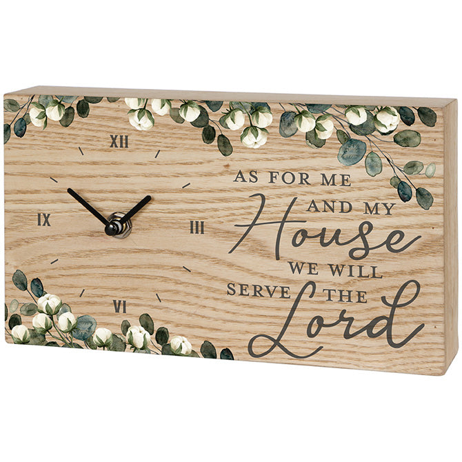 Serve the Lord Desk Clock