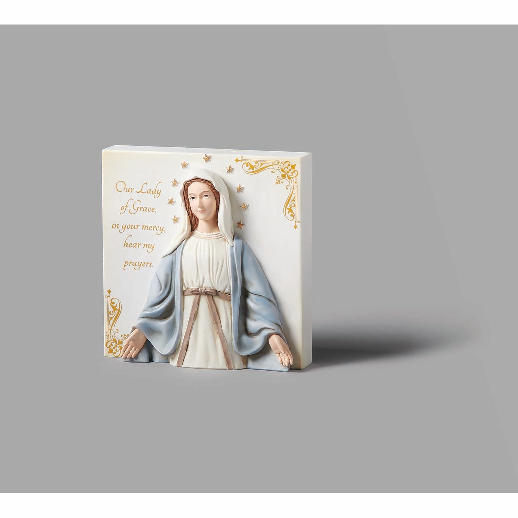 Our Lady Of Grace Tabletop Plaque - 4.25"