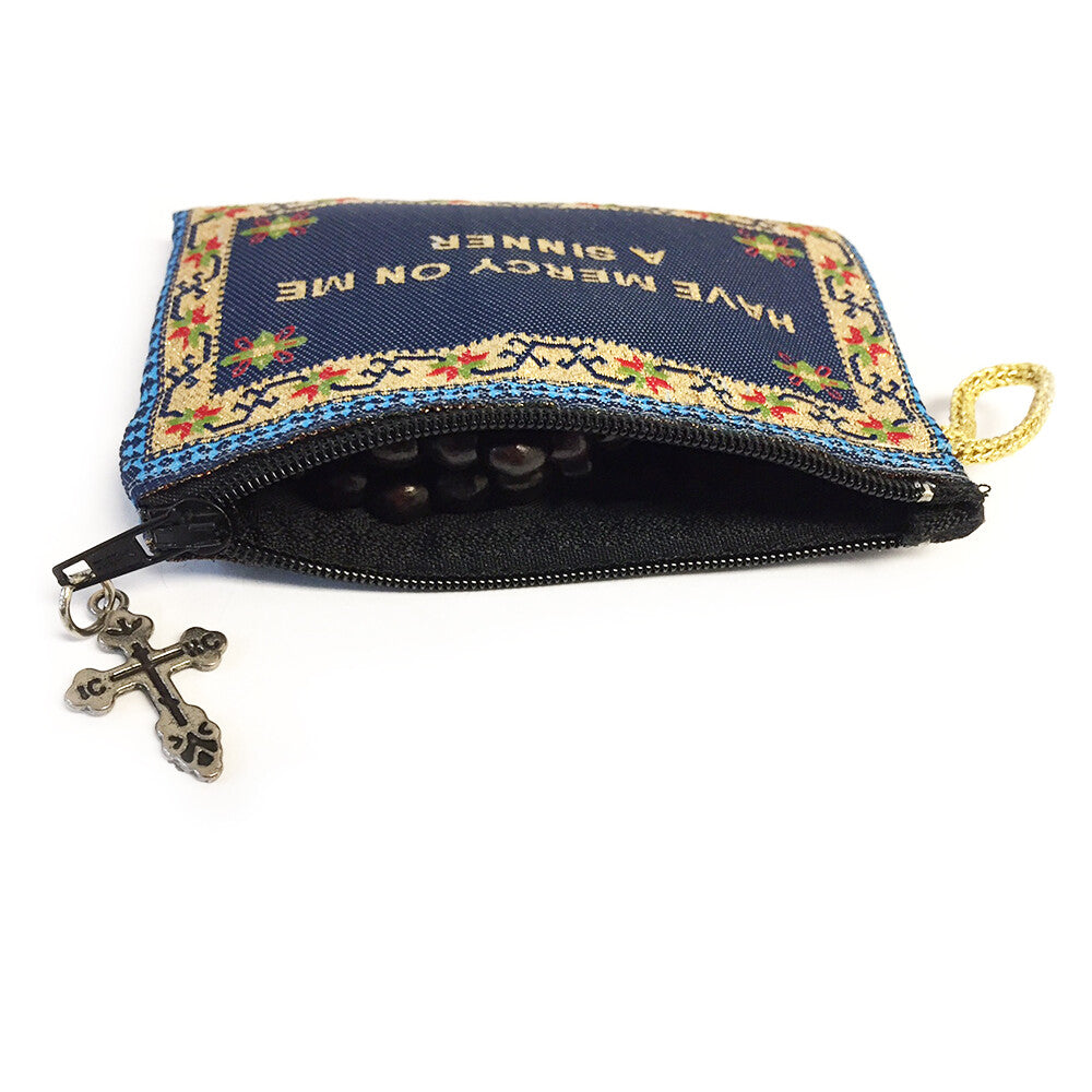 Jesus Prayer Pouch & Wooden Prayer Beads