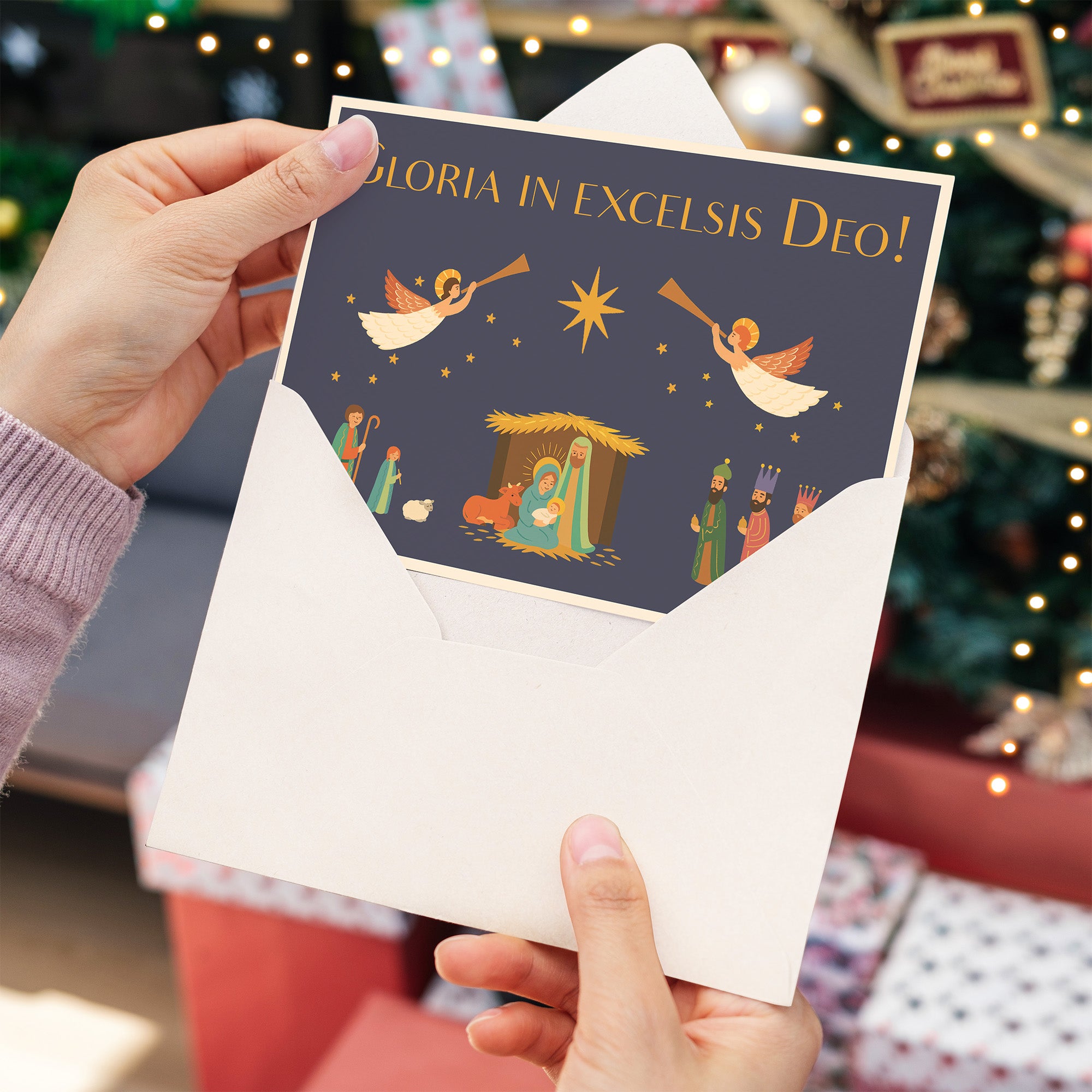 Gloria Nativity Christmas Cards - Set of 20