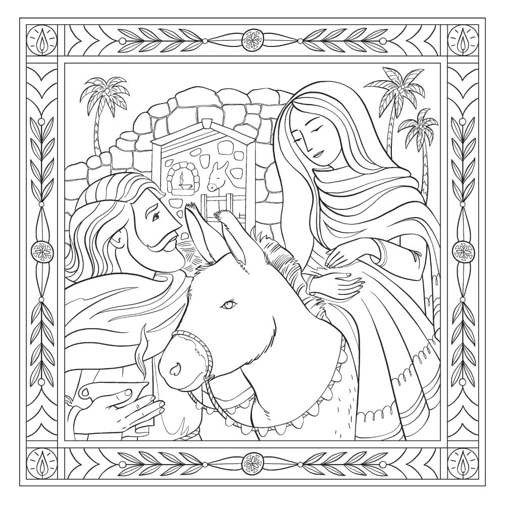 Christ Is Born: A Coloring Book with Bible Verses