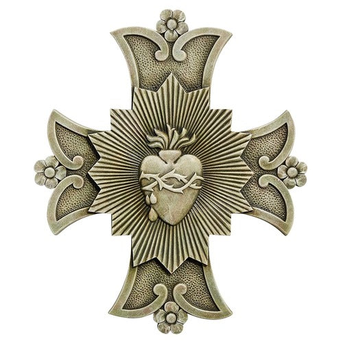 Sacred Heart Garden Plaque-10"