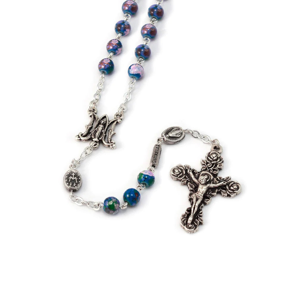 Floral Ave Maria Rosary