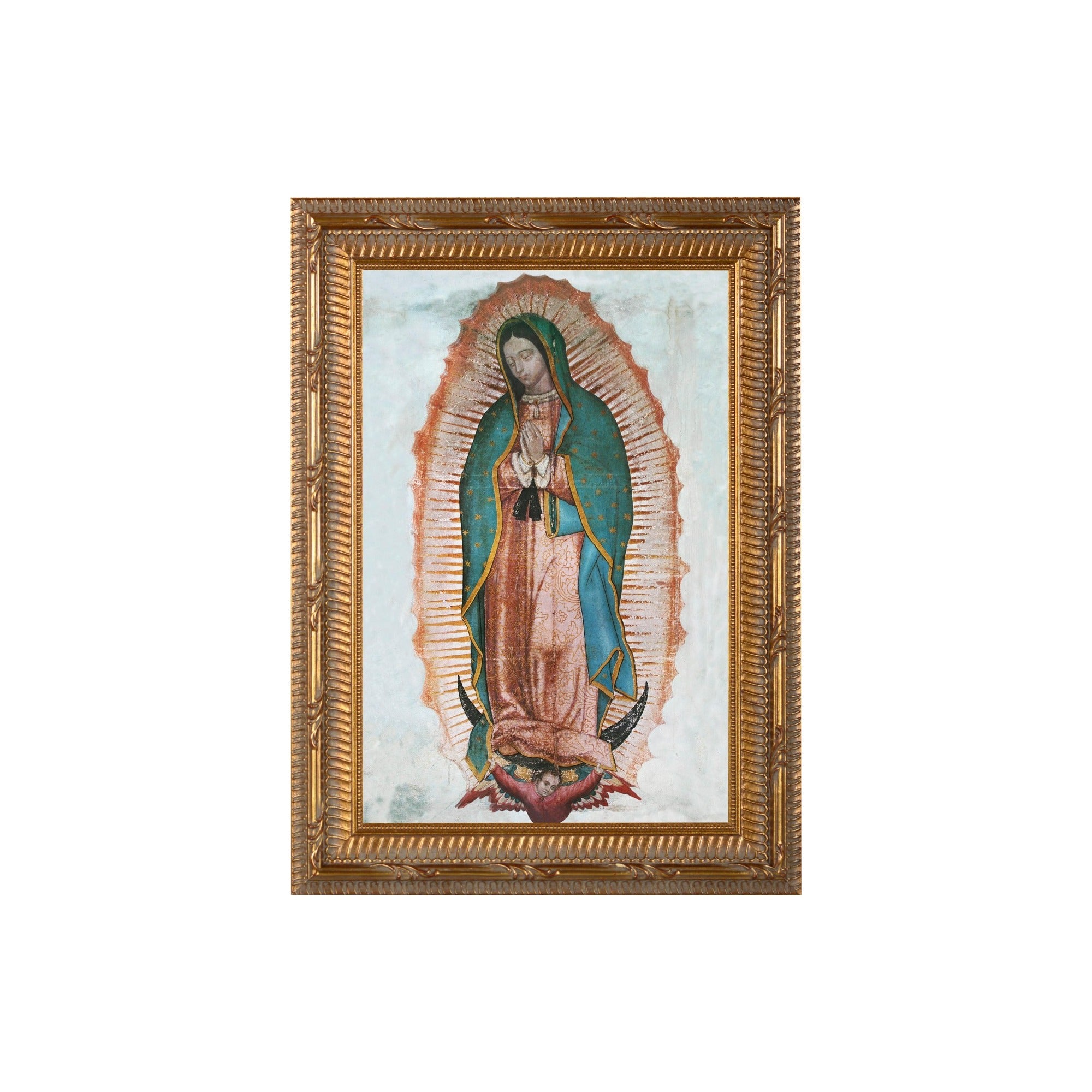 Our Lady of Guadalupe Canvas Giclée in Ornate Gold Frame - Various Sizes