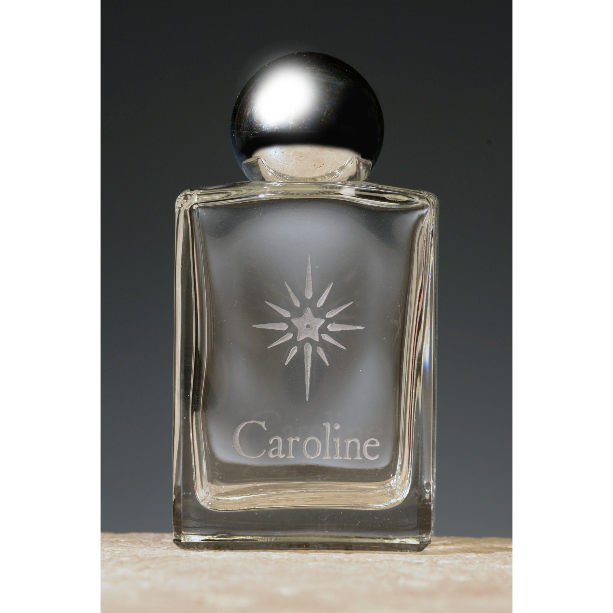 Personalized Christmas Star Holy Water Bottle