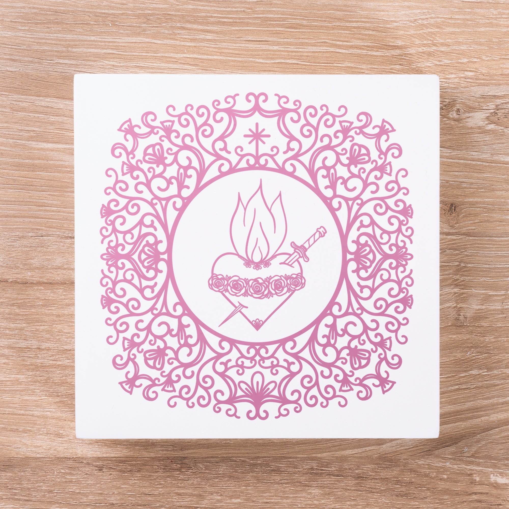 Immaculate Heart of Mary Filigree Block