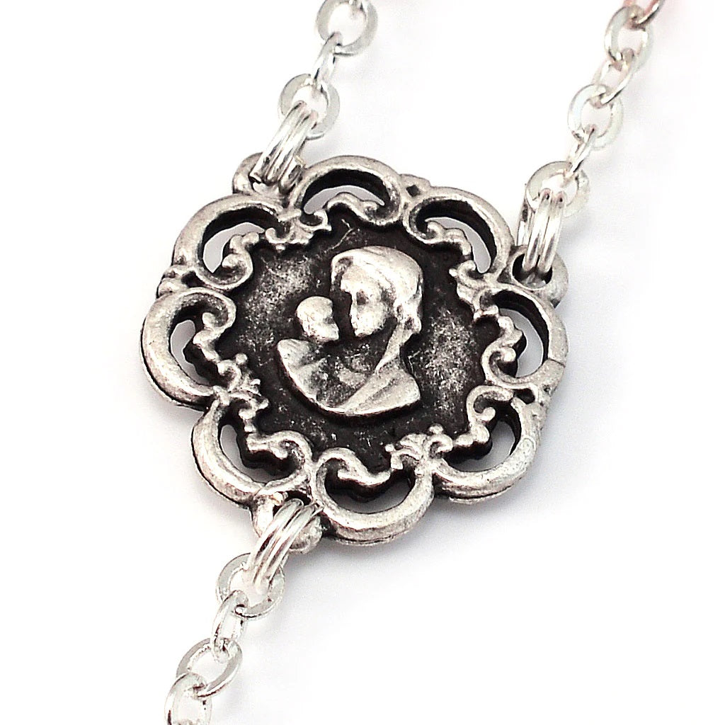 Sky Blue Motherly Embrace Decade Rosary