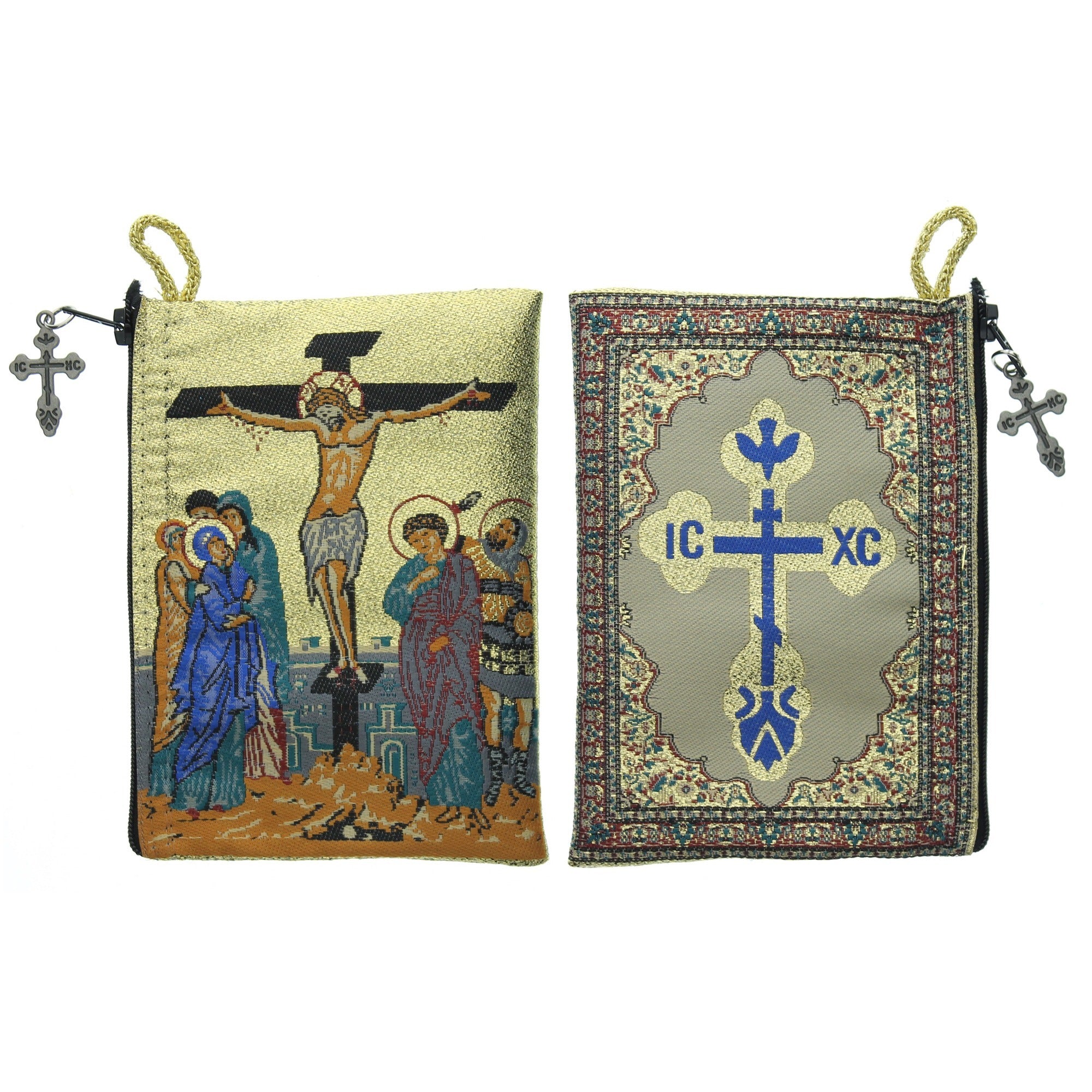 Crucifixion Rosary Icon Pouch