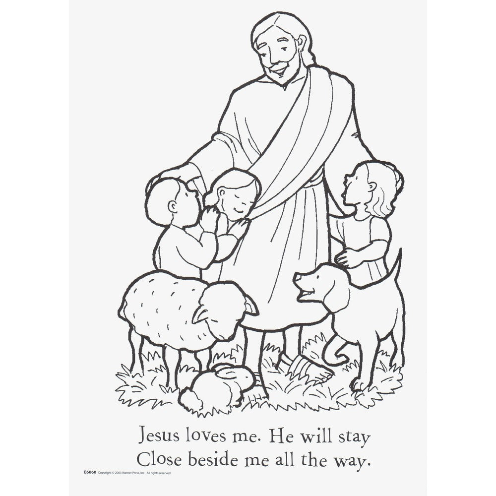 Jesus Loves Me This I Know Coloring Book (Ages 2-5)