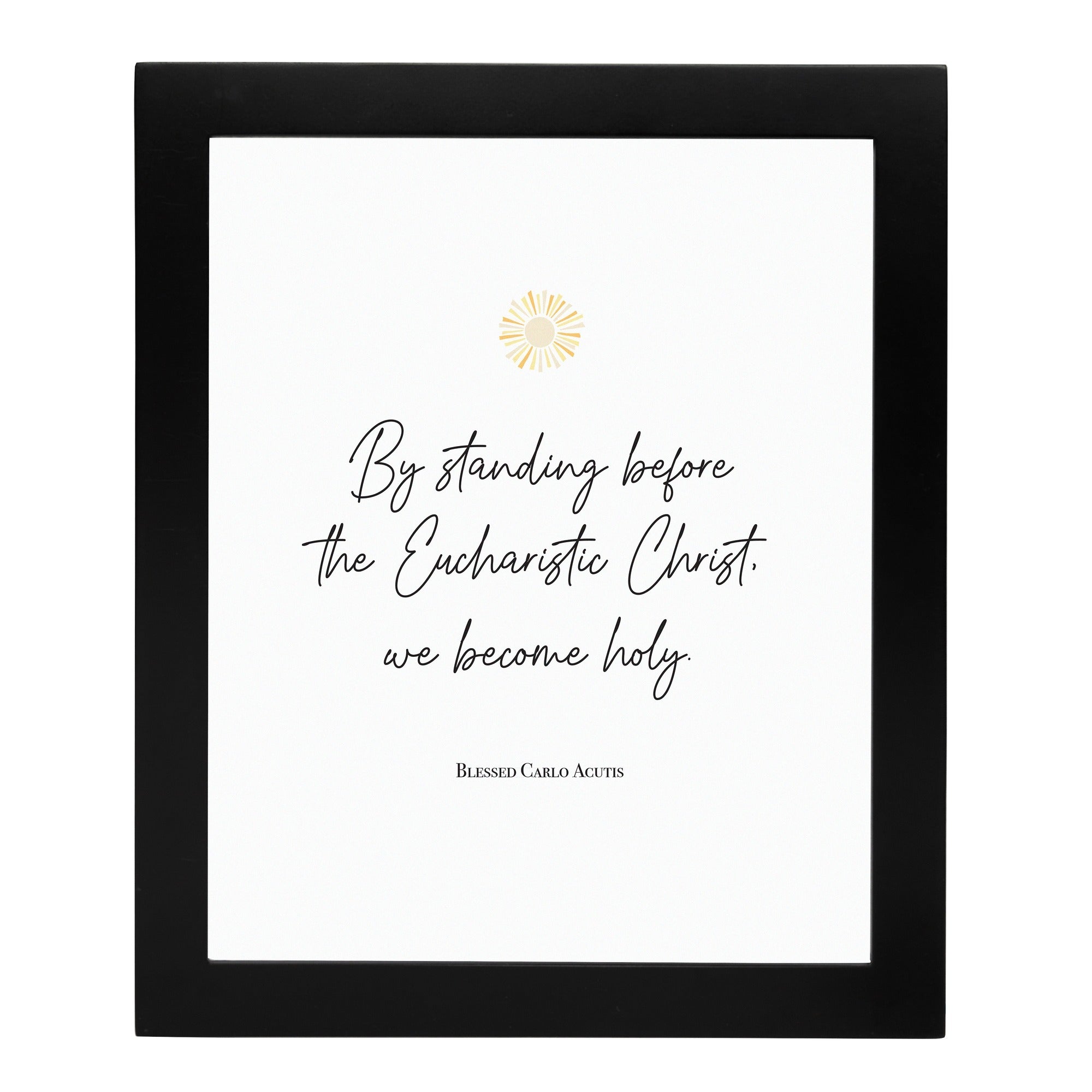St. Carlo Acutis "The Eucharistic Christ" Framed Print