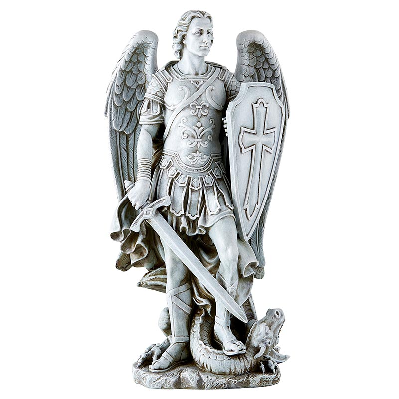 St. Michael the Warrior Garden Statue - 12.25"
