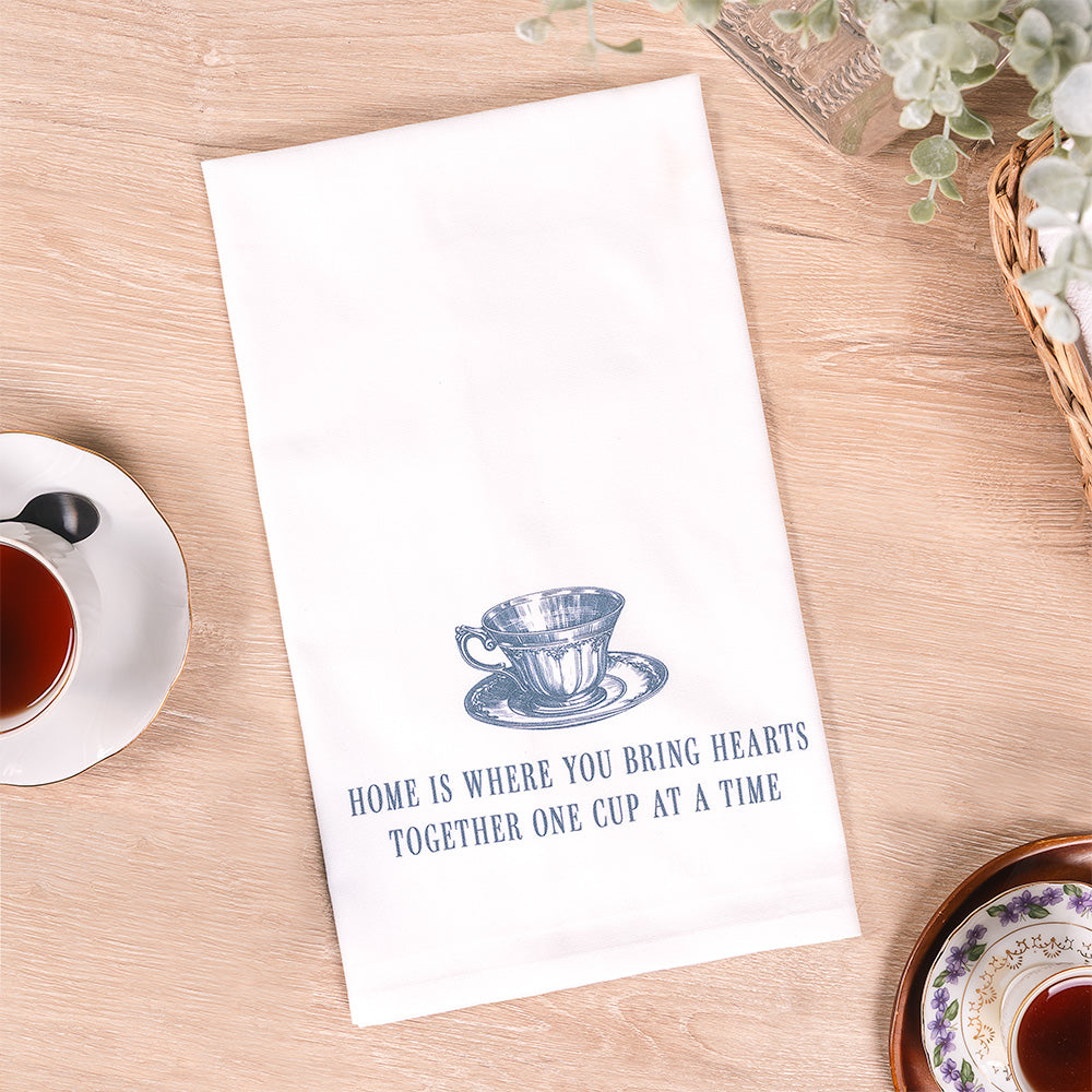 One Cup at a Time Tea Towel
