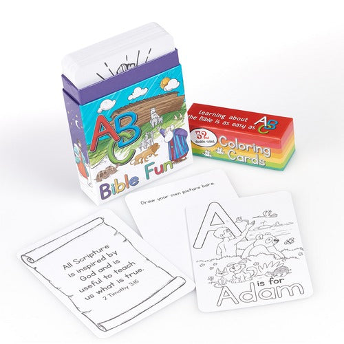 ABC Bible Fun - Coloring Cards