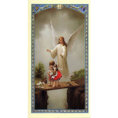 Oracion al Angel de la Guarda (Guardian Angel) – Spanish Prayer Card