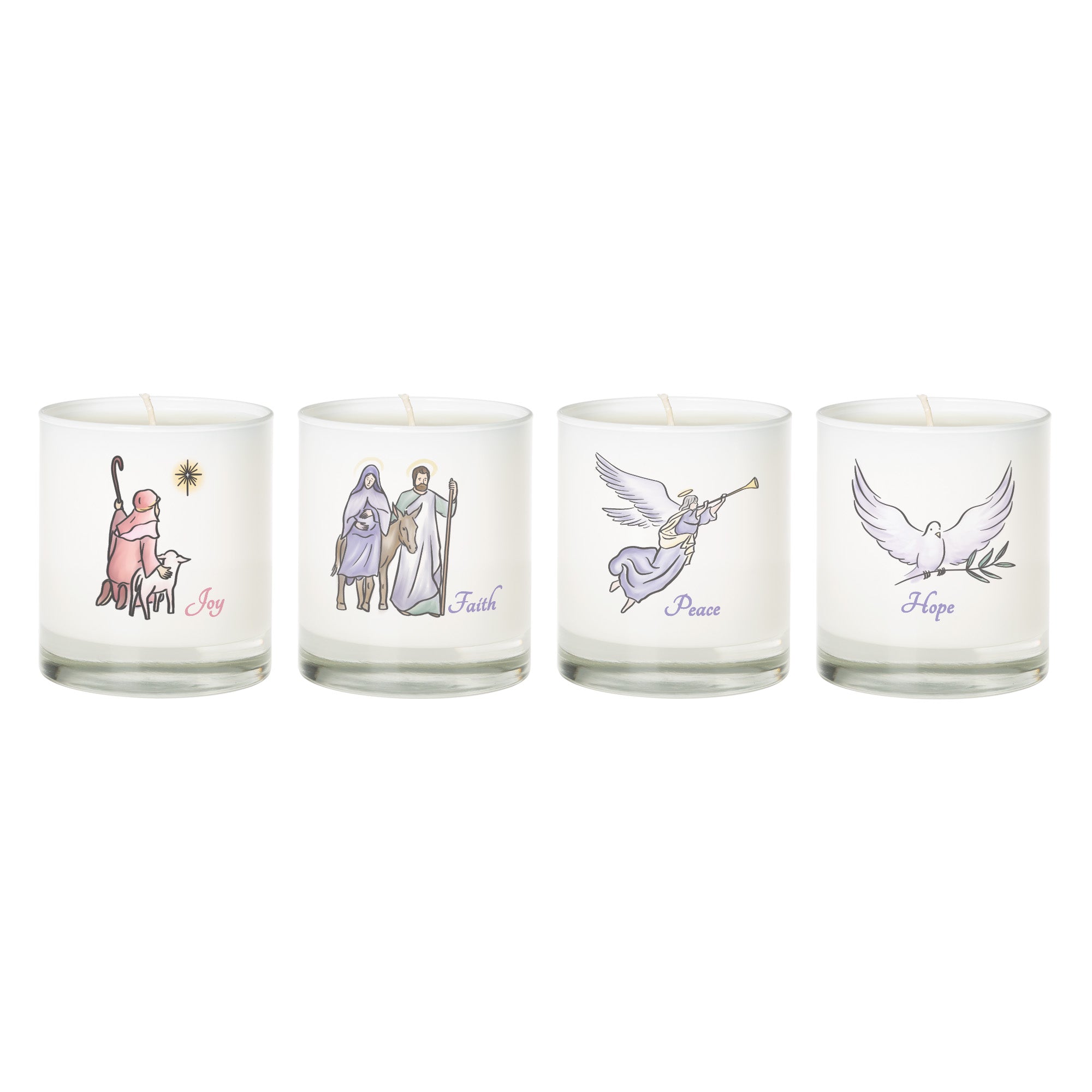 Advent Candles - Set of 4