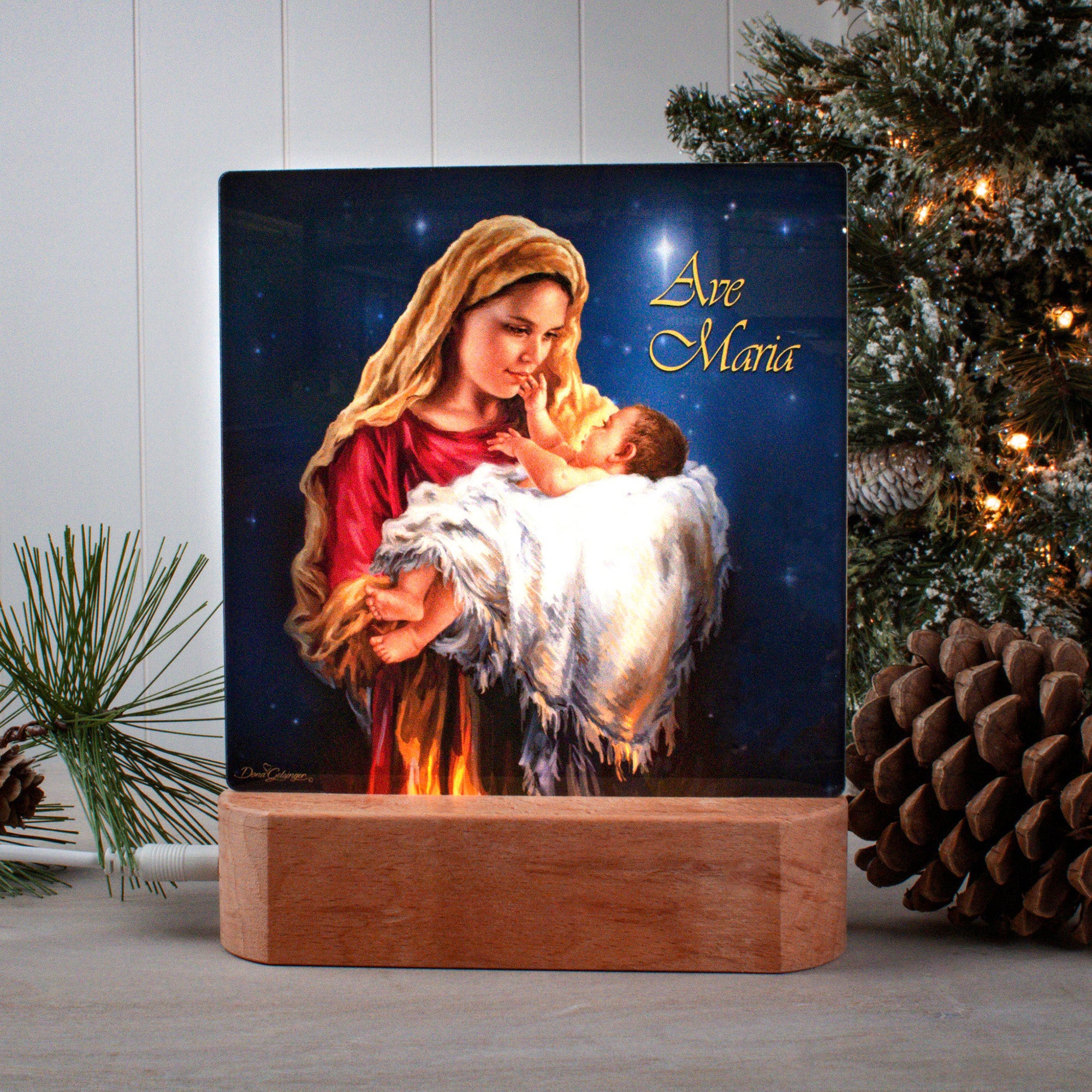 Ave Maria Tabletop LED Night Light
