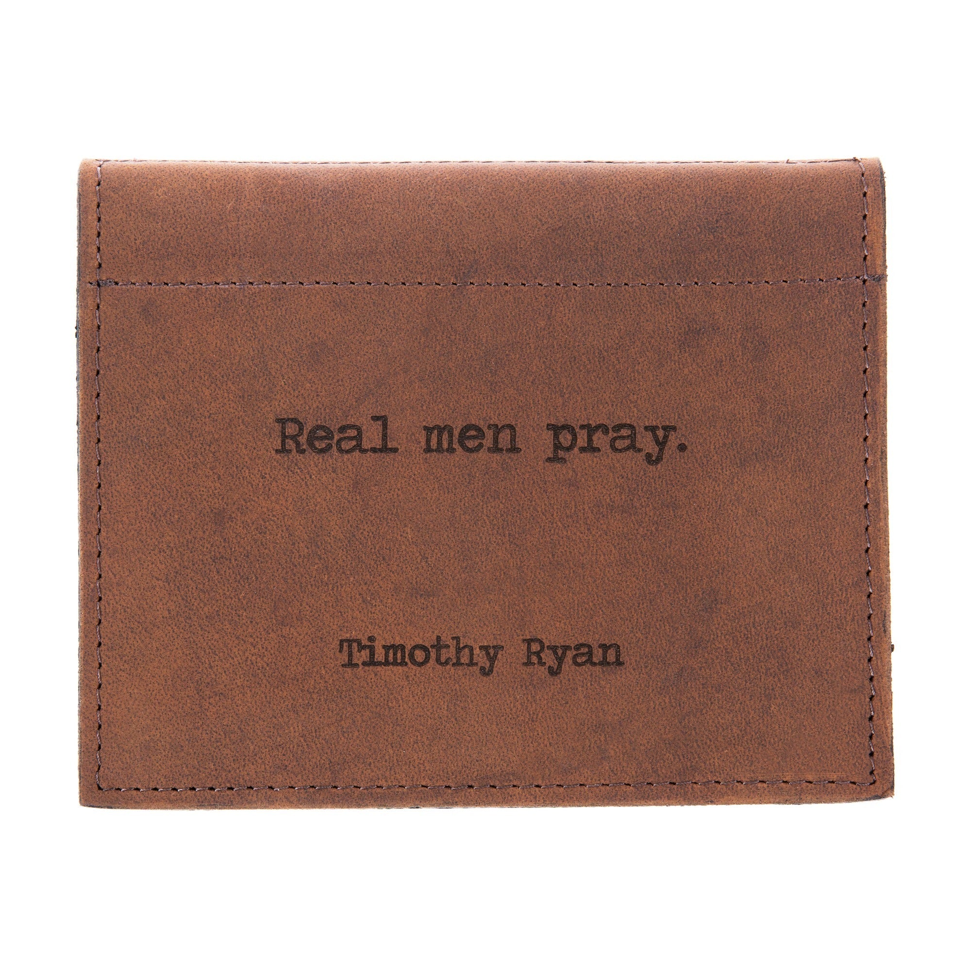 Real Men Pray Prayer Card Holder