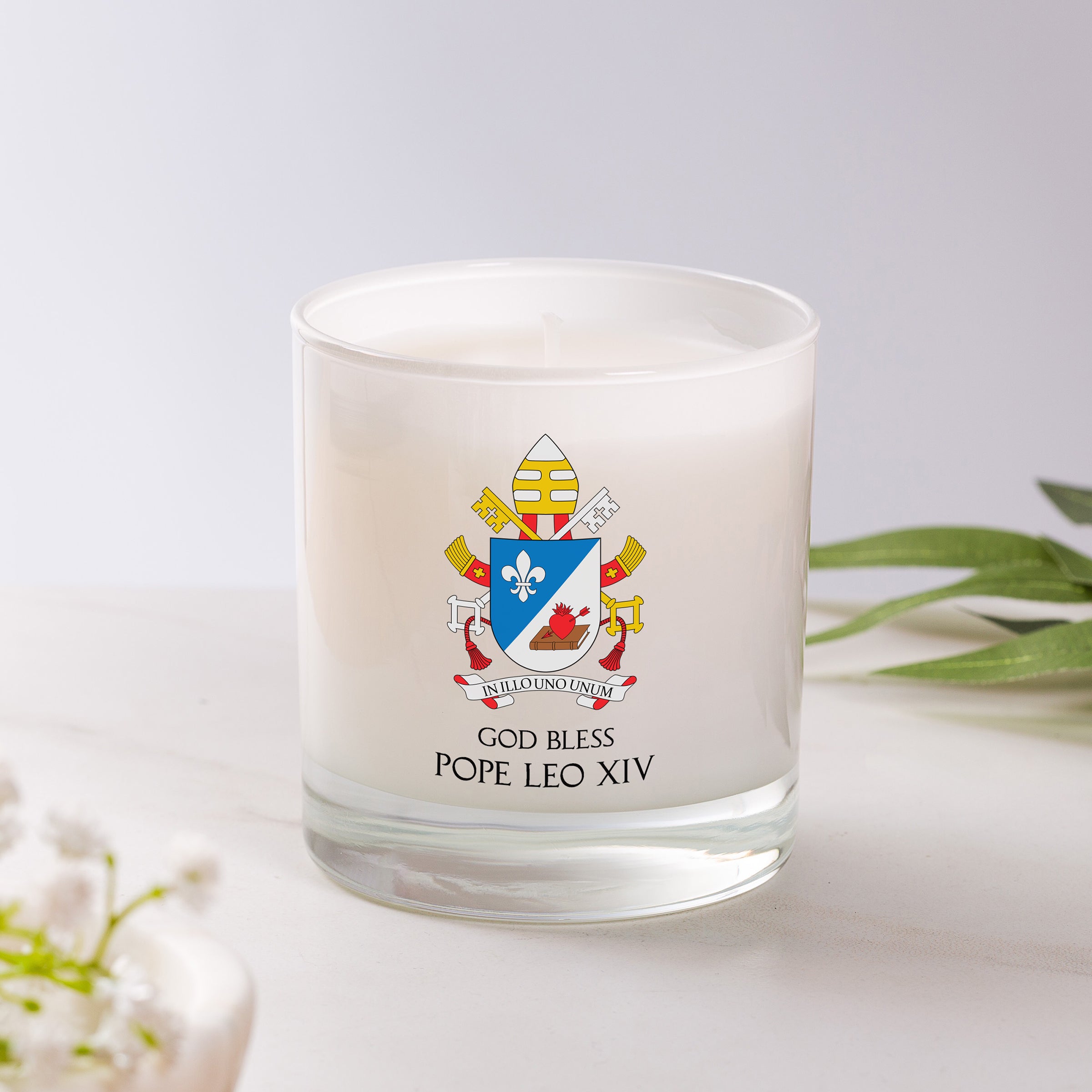 God Bless Pope Leo XIV Candle