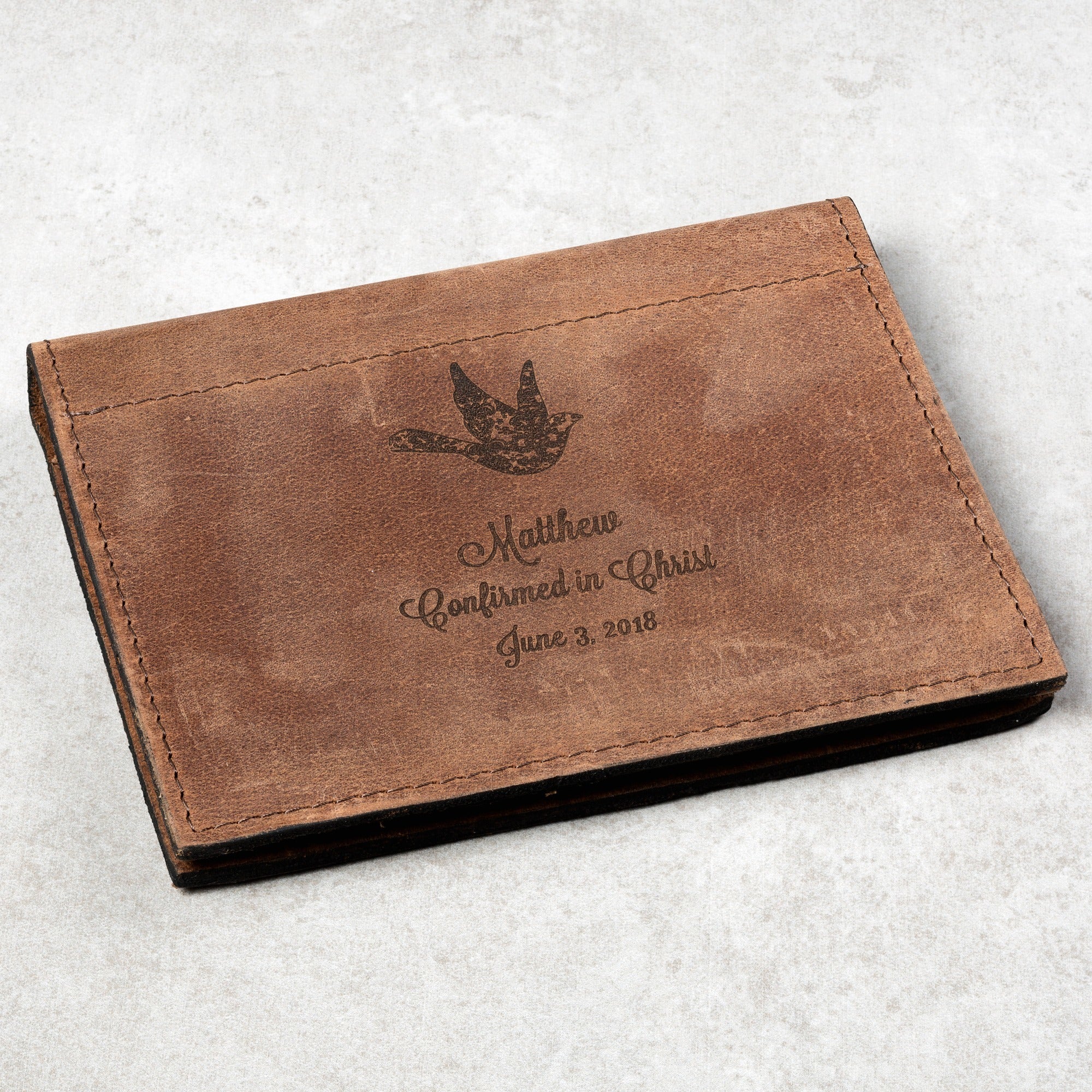 Personalized Confirmation Prayer Card Holder