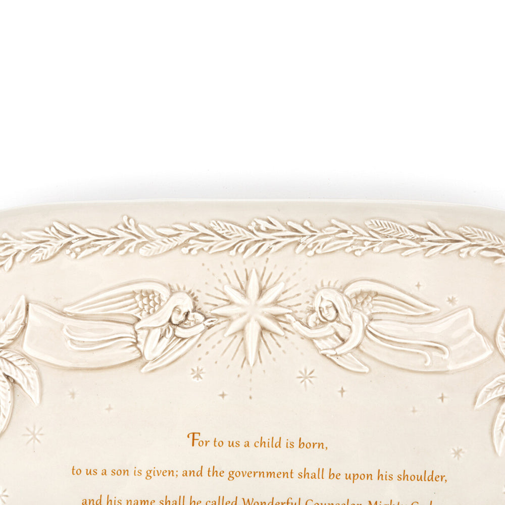 A Child is Born Nativity Platter - 18"