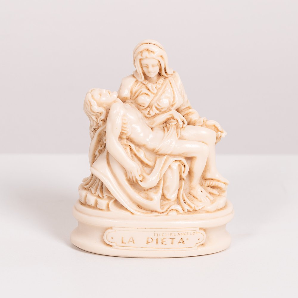 Italian Ivory Pieta Figurine - 3.5"