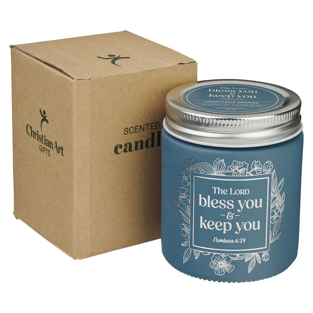 Home Blessing Honeycrisp Orange Glass Candle