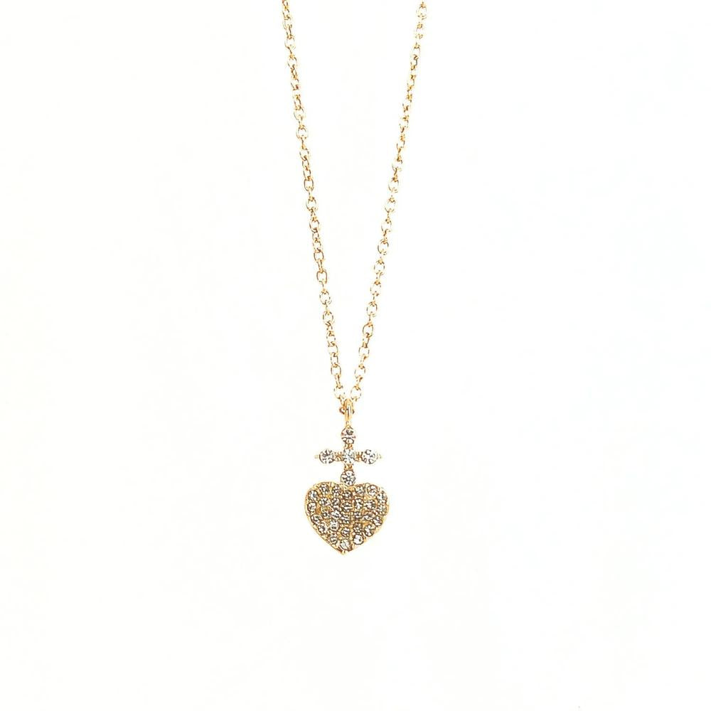 Crystal Sacred Heart Necklace