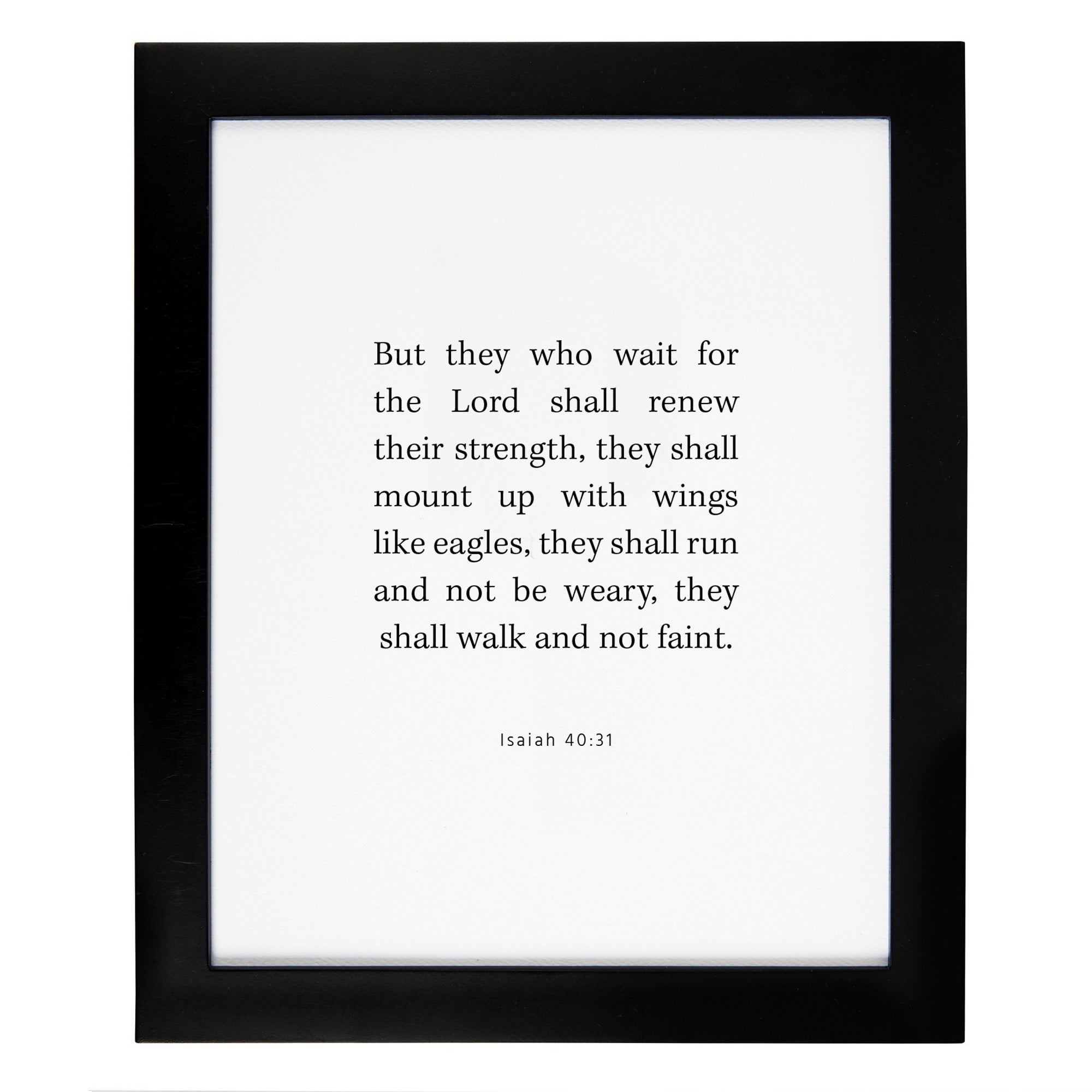 Wings Like Eagles Framed Scripture Print