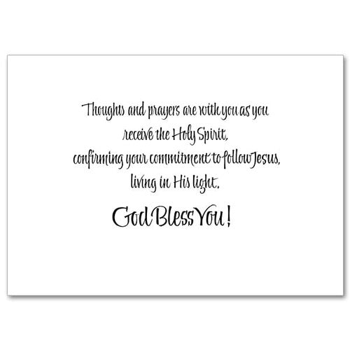 As You Celebrate the Sacrament of Confirmation Confirmation Card