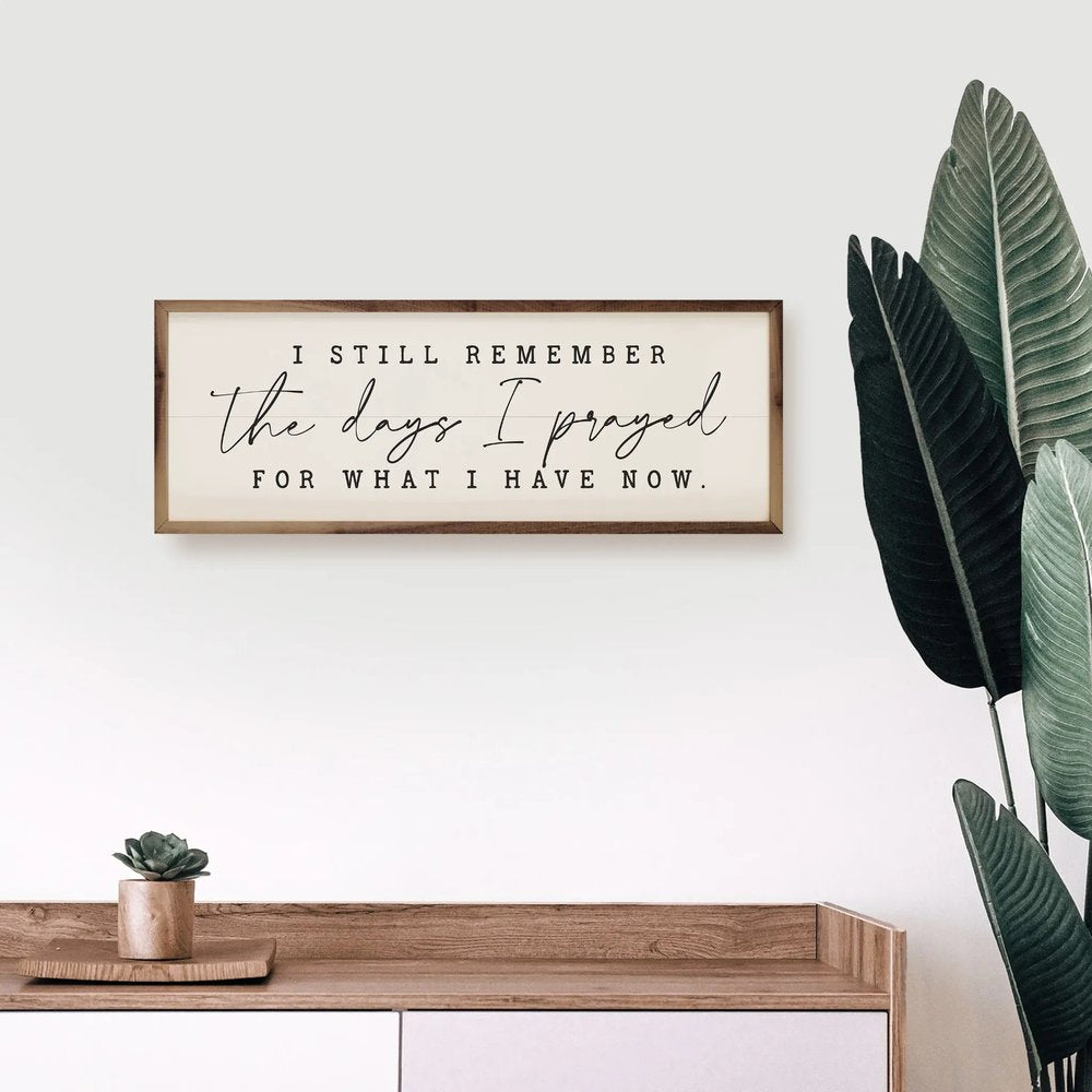 The Days I Prayed For Framed Art