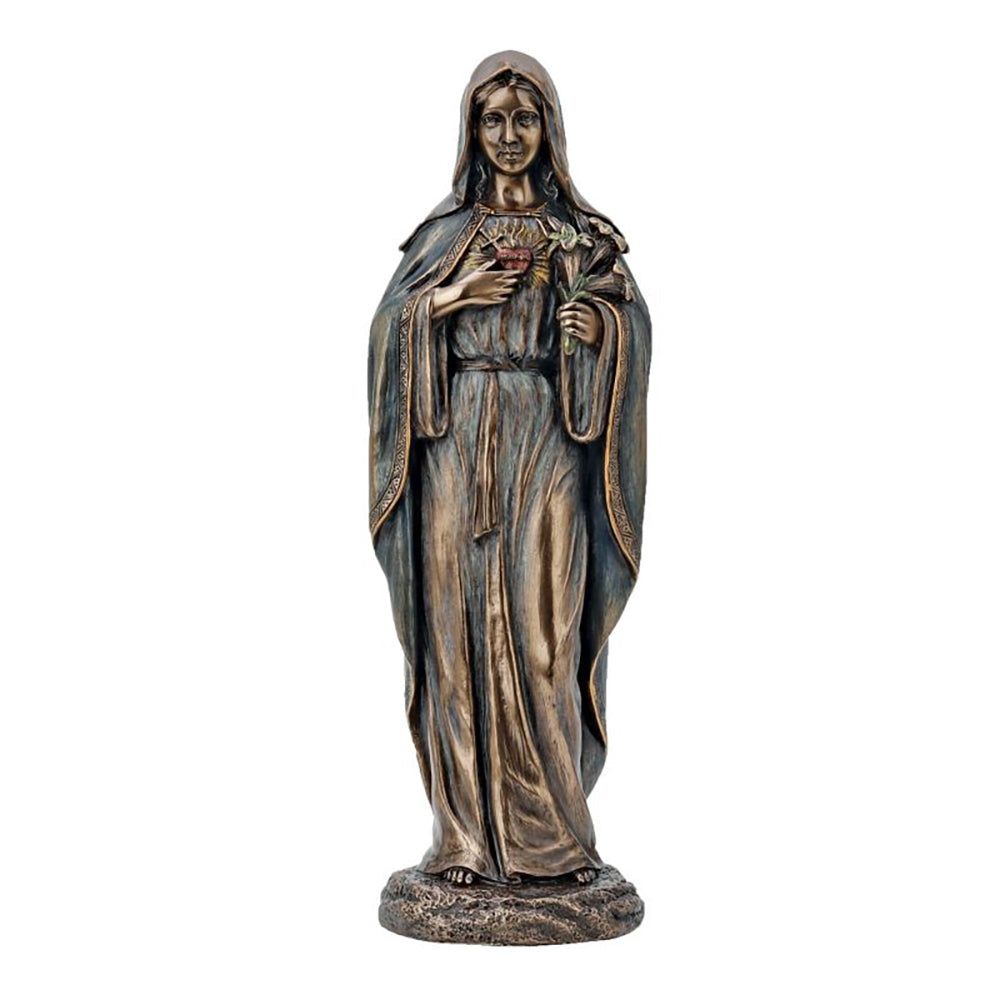 Bronzed Immaculate Heart of Mary - 8"