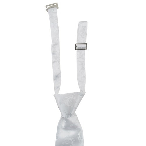 White Communion Tie with Bar Gift Set