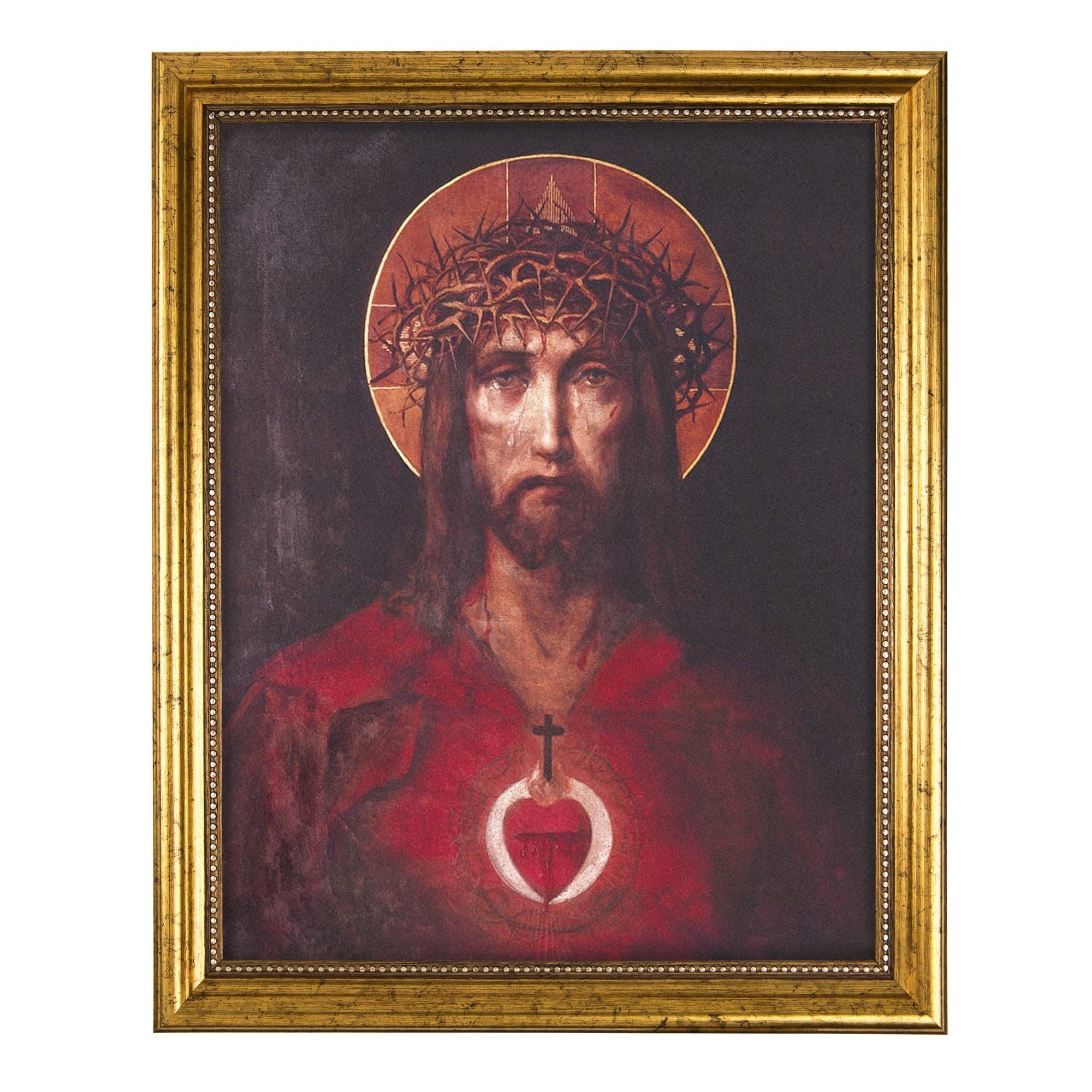Sic Deus Dilexit Mundum Gold Framed Print