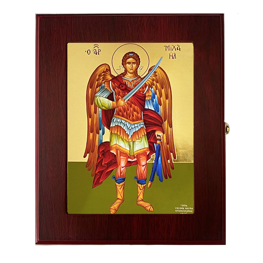 St. Michael Icon Ornate Rosary or Keepsake Box