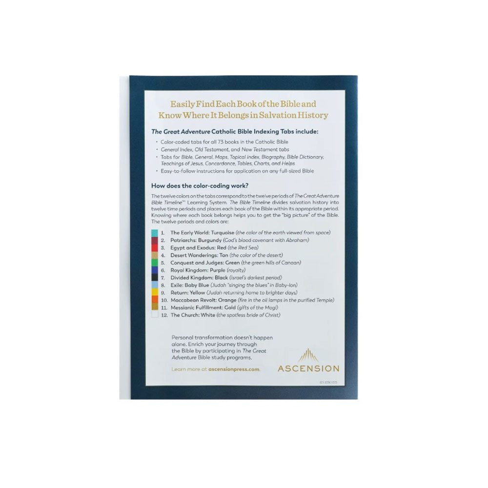 Great Adventure Catholic Bible Indexing Tabs