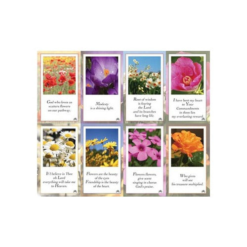 Nature Garden Series Personalized Prayer Card (Priced Per Card)