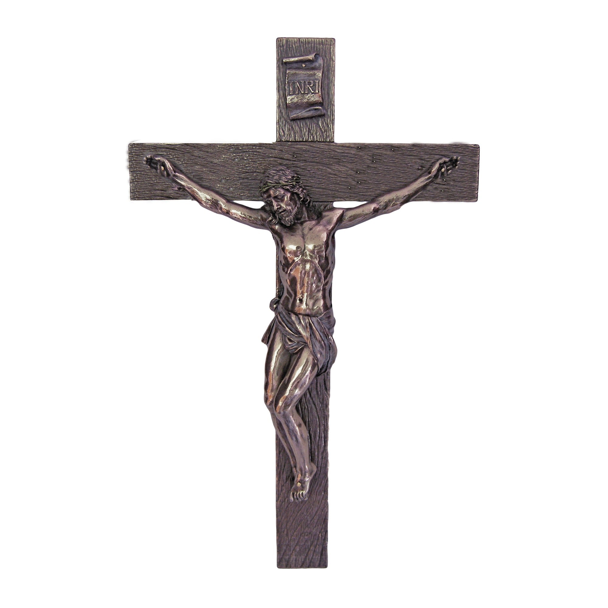 Crucifix, Bronzed, 17"