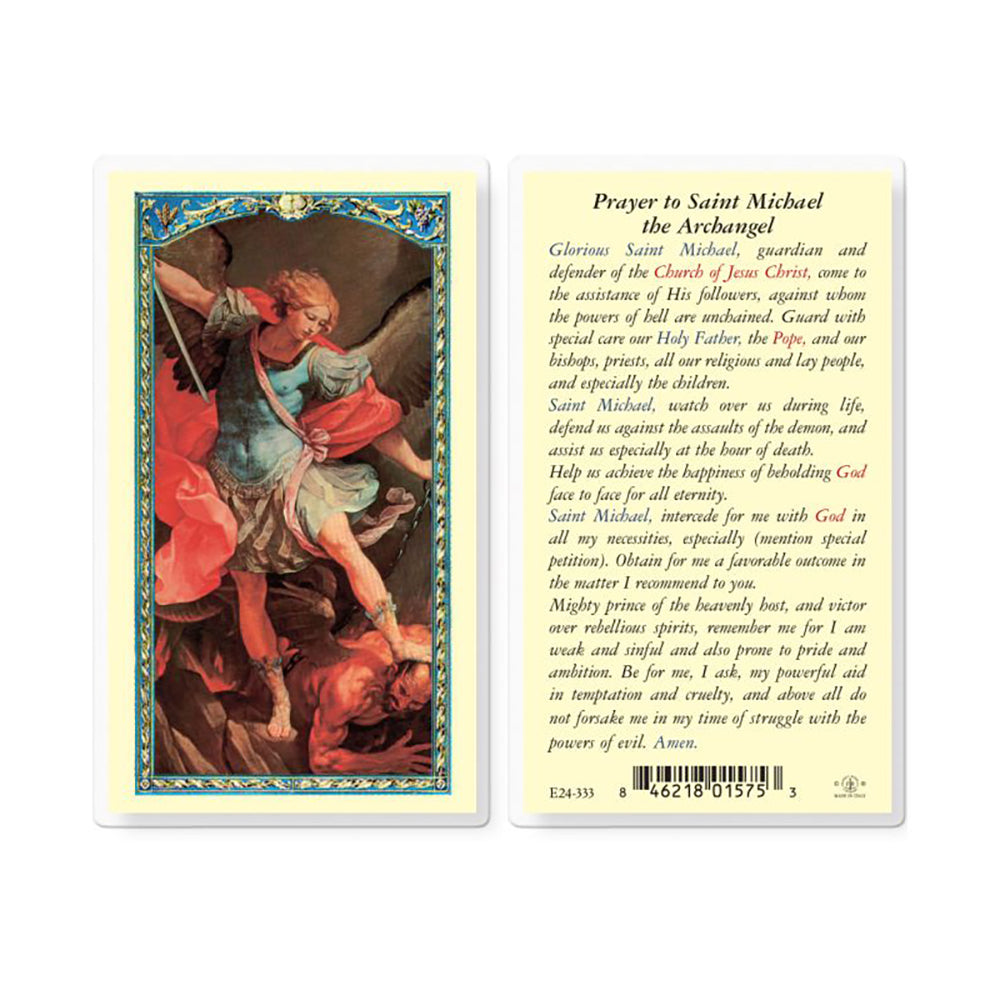 Prayer to St. Michael the Archangel - Prayer Card