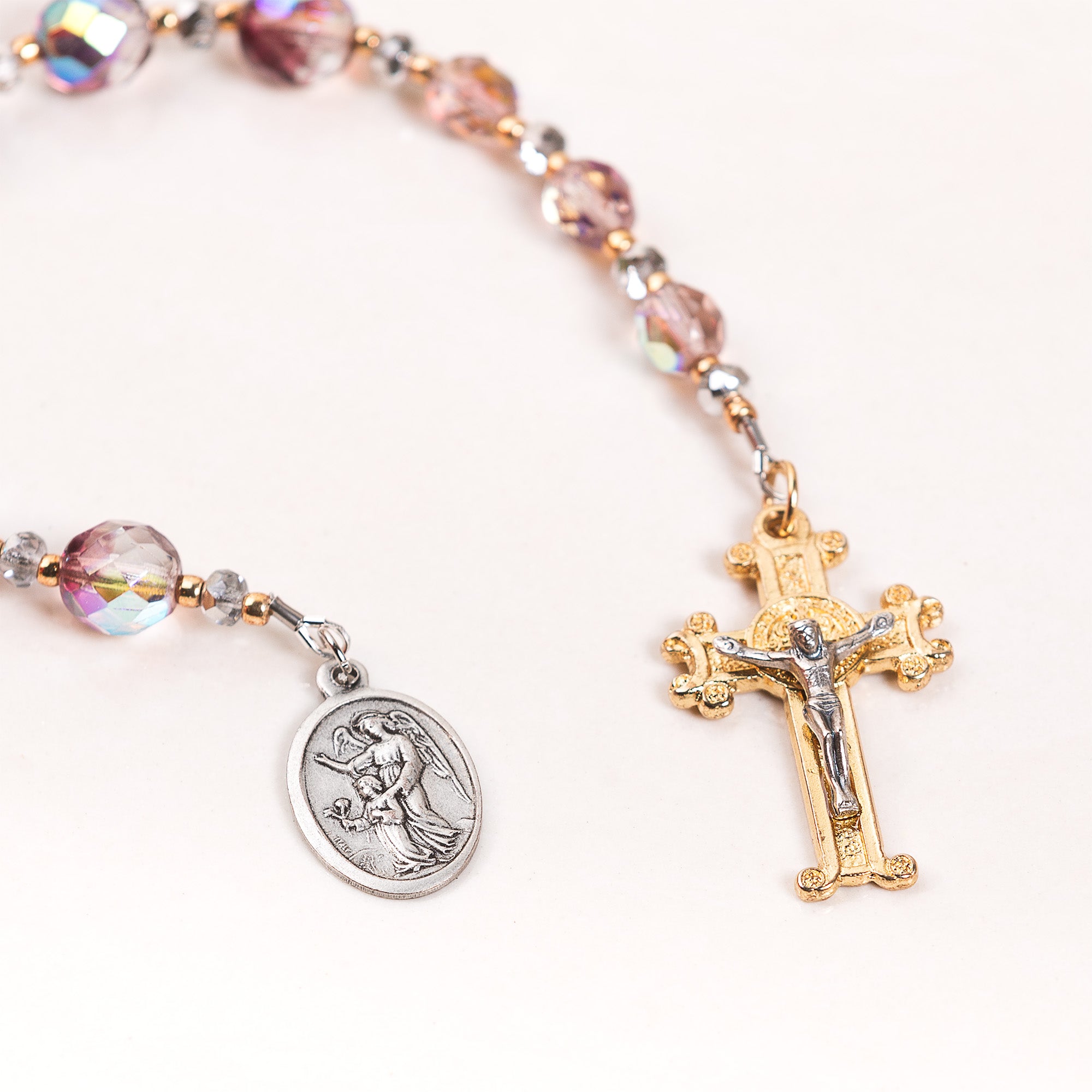 Amethyst Crystal Guardian Angel Chaplet