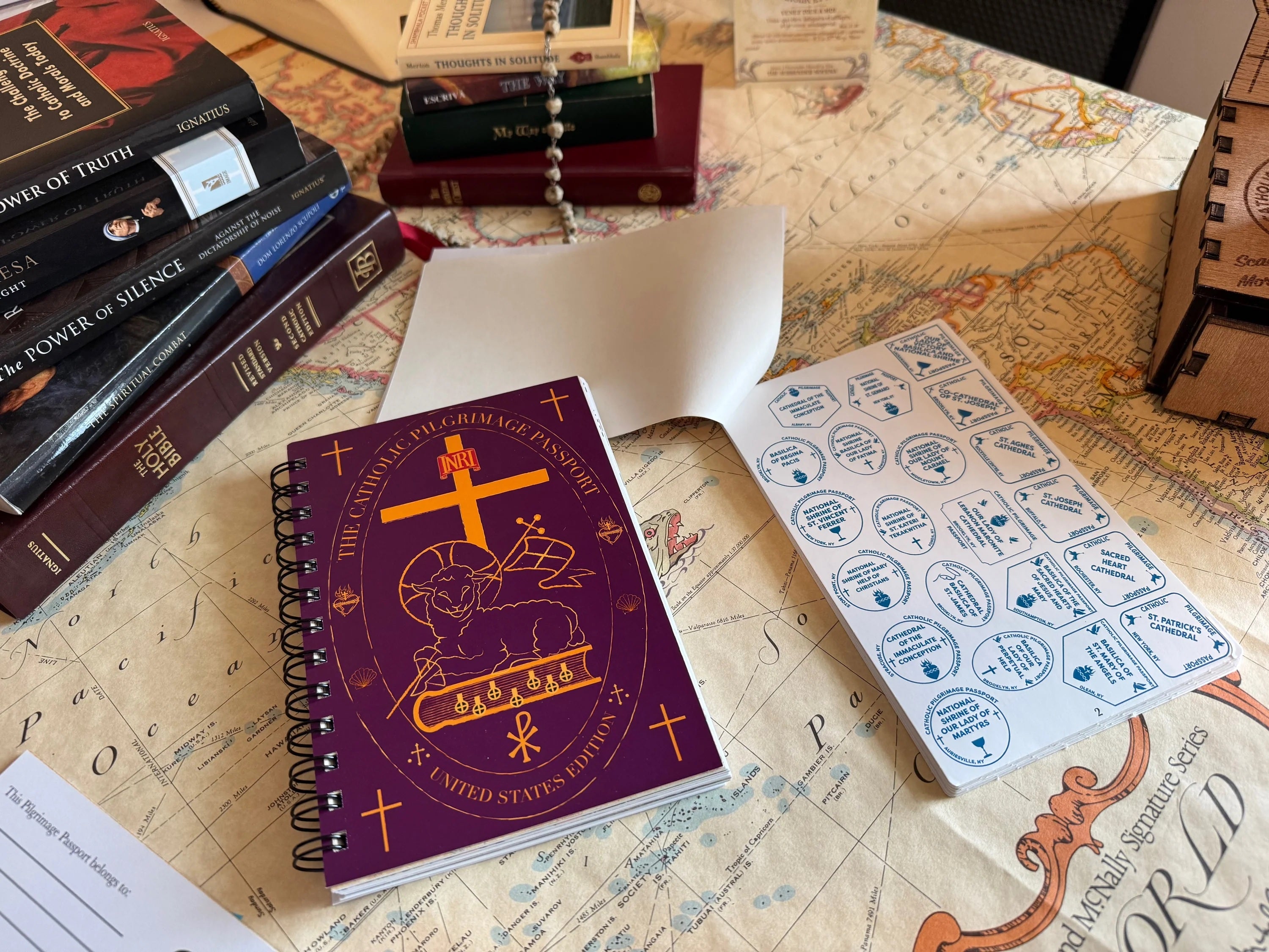 The Catholic Pilgrimage Passport: USA Sticker Pack Edition