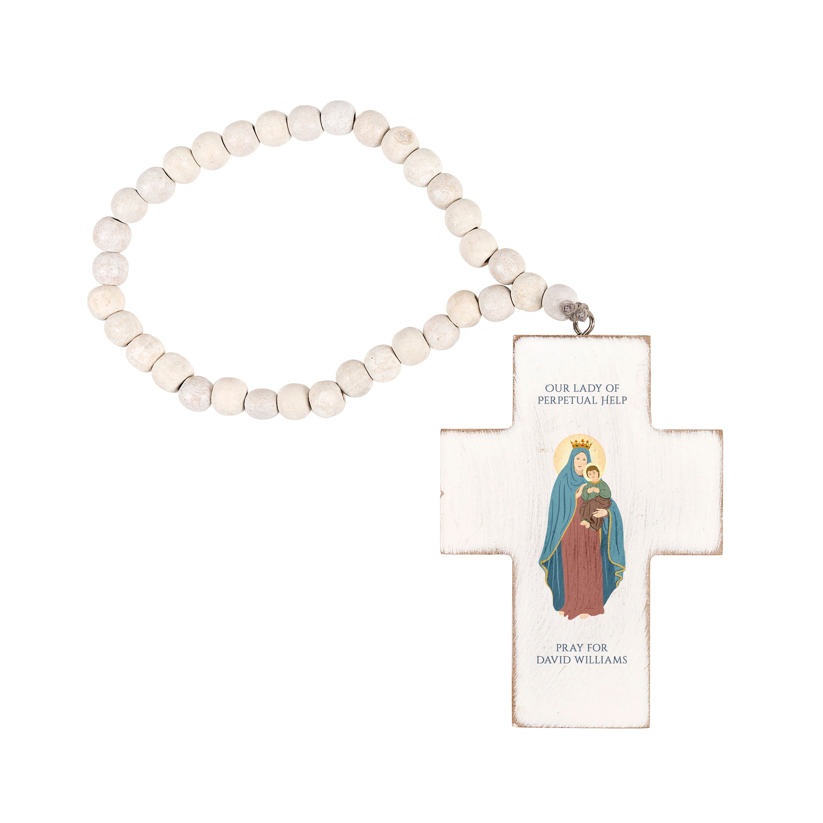 Personalized Our Lady of Perpetual Help Hanging Cross