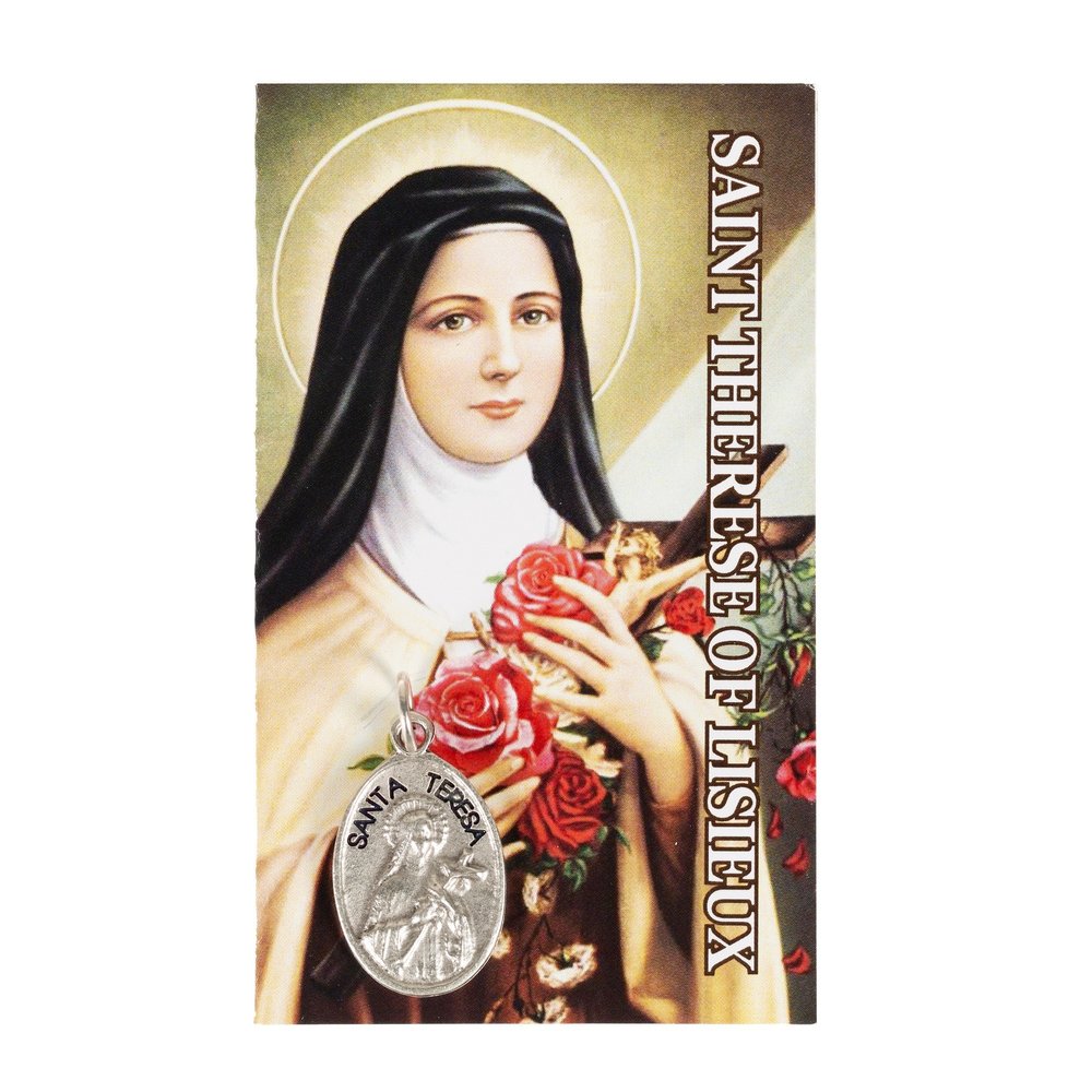 St. Therese Medal and Prayer Card