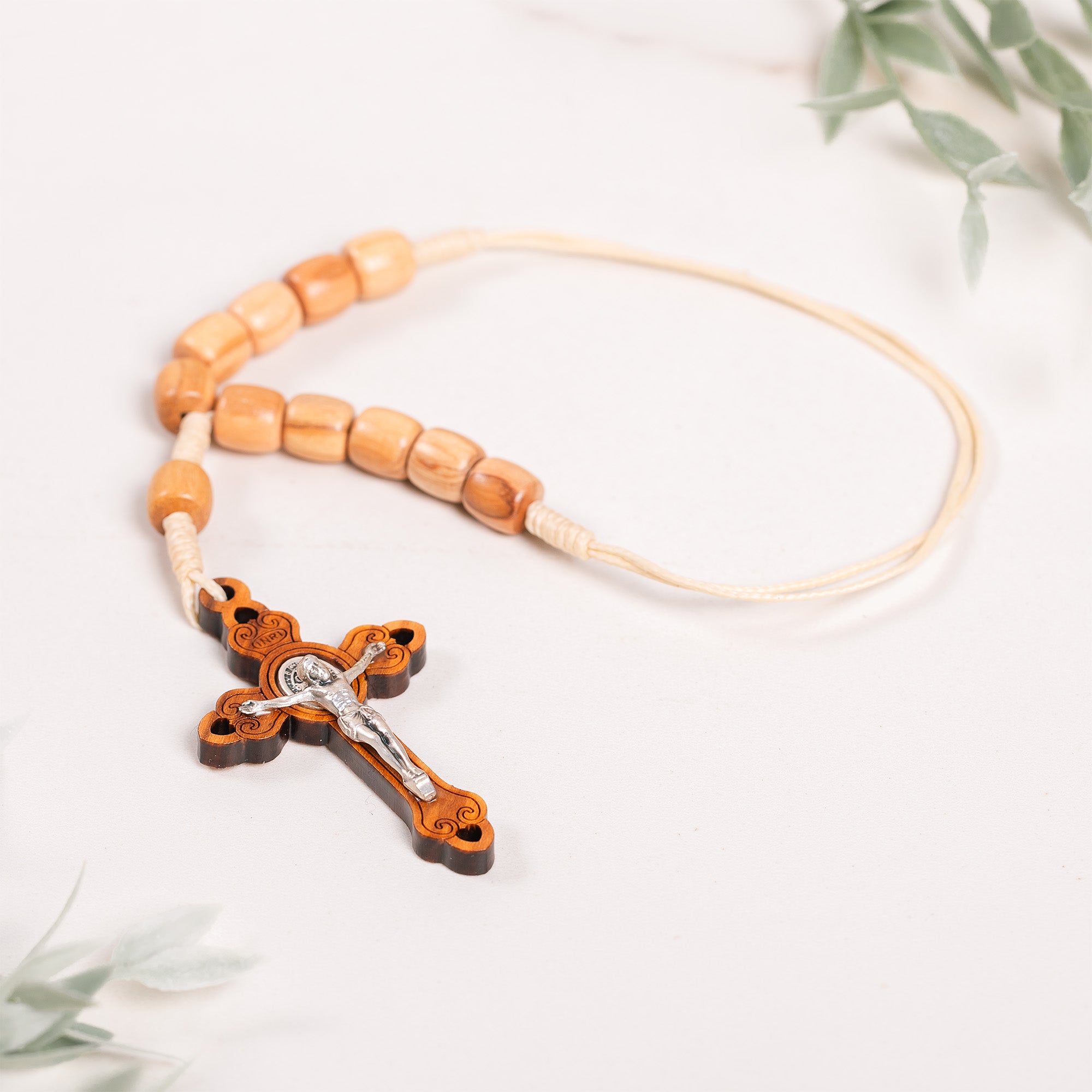 Olive Wood One Decade Rosary/Blessing Beads