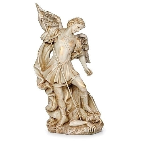 Ivory St. Michael Statue - 15"