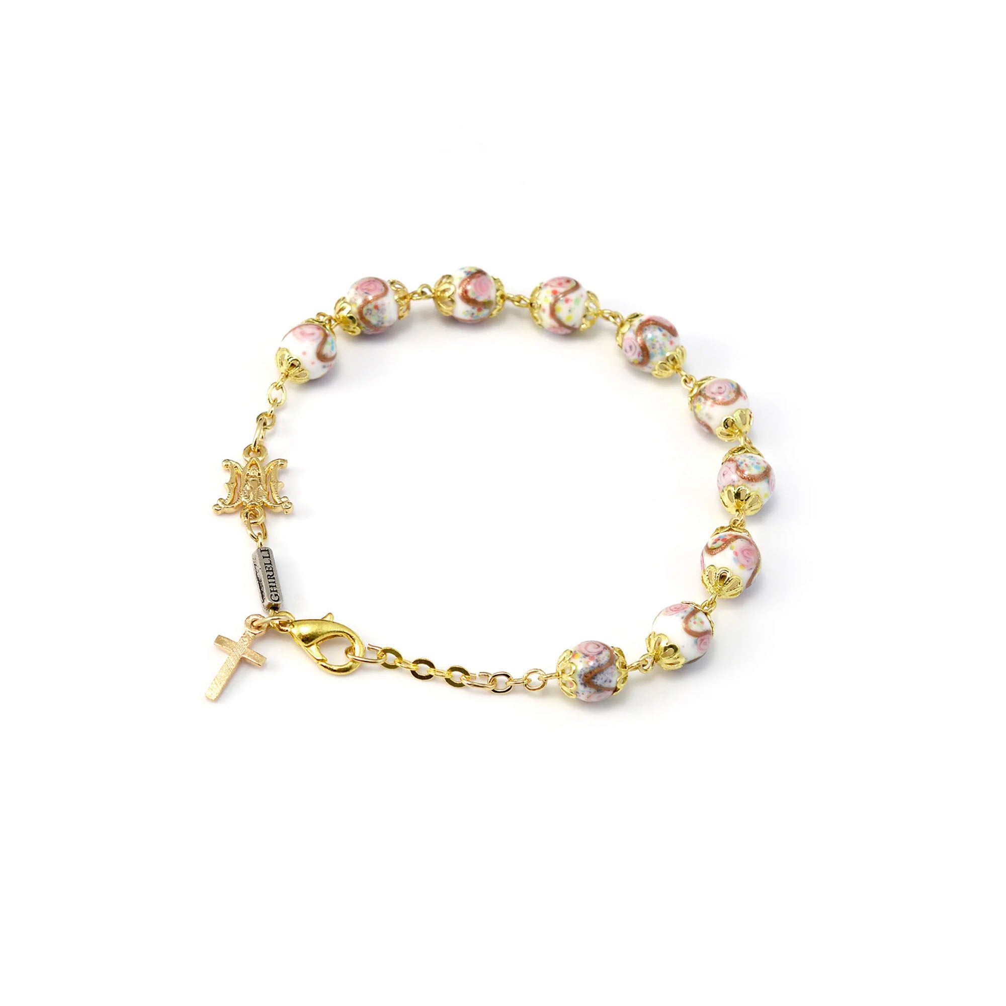 Ghirelli Miraculous Medal Rosary Bracelet